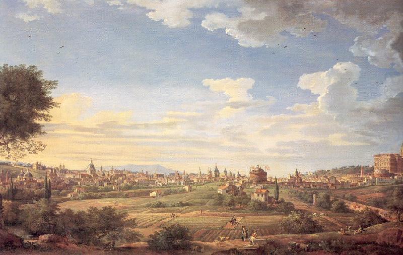 View of Rome from Mt. Mario, In the Southeast, Panini, Giovanni Paolo